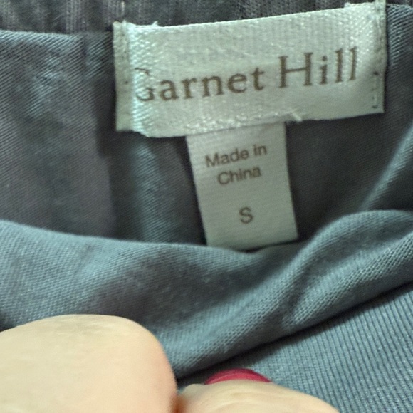 Garnet Hill Gray embroidered mesh midi skirt- Size S - Picture 4 of 5